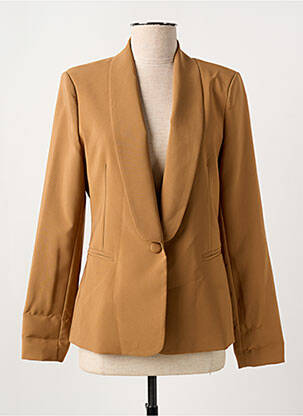 Blazer col châle marron STUDIO PARISIEN femme