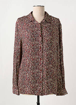 Chemisier coupe cintrée manches longues rouge RINASCIMENTO femme