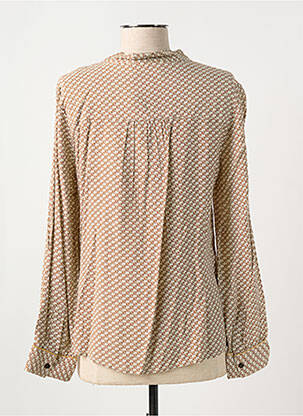 Chemisier coupe cintrée manches longues marron INDI & COLD femme