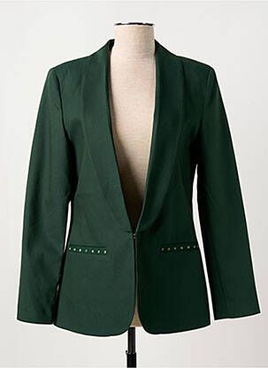 Blazer col châle vert FREEMAN T.PORTER femme