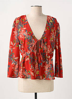 Veste casual coupe cintrée rouge FREEMAN T.PORTER femme