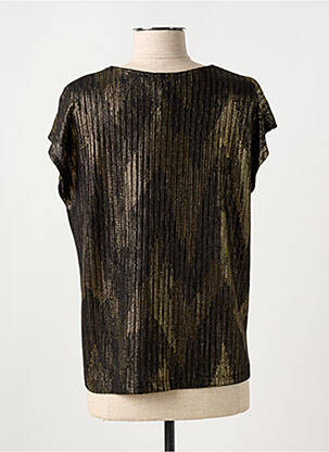 Top coupe fluide manches courtes or MAMOUCHKA femme