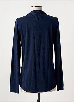 Chemisier coupe cintrée manches longues bleu YERSE femme