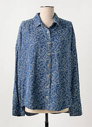 Chemisier imprimé fleurs manches longues bleu LOLA ESPELETA femme