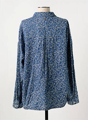 Chemisier imprimé fleurs manches longues bleu LOLA ESPELETA femme
