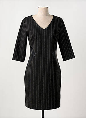 Robe courte manches 3/4 manches 3/4 noir RINASCIMENTO femme