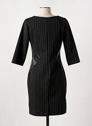 Robe courte manches 3/4 manches 3/4 noir RINASCIMENTO femme