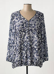 Blouse légère et transparente manches longues gris BAGORAZ femme