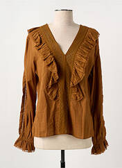 Blouse marron SCHOOL RAG pour femme seconde vue