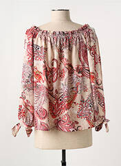 Blouse rouge COTTON BROTHERS pour femme seconde vue