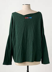 T-shirt vert SCHOOL RAG pour femme seconde vue