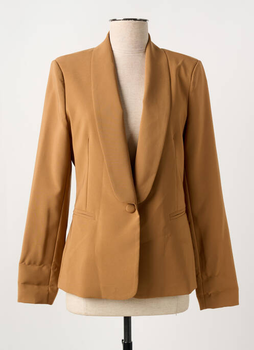 Blazer col châle marron STUDIO PARISIEN femme