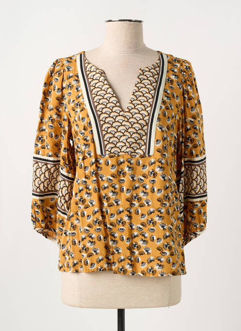 Blouse imprimé fantaisie manches 3/4 jaune LOLA ESPELETA femme
