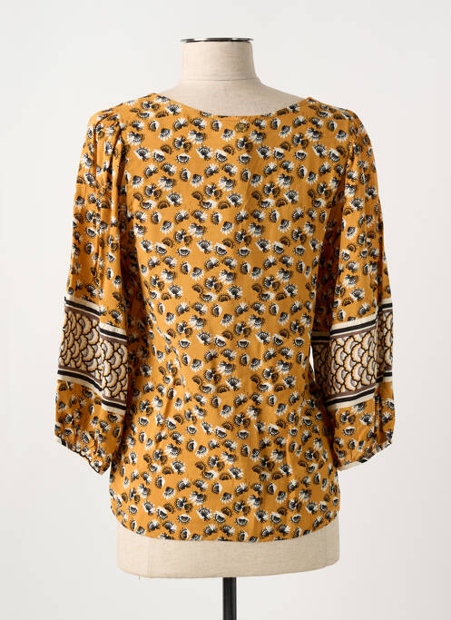 Blouse imprimé fantaisie manches 3/4 jaune LOLA ESPELETA femme