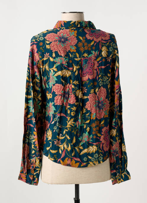 Chemisier imprimé fleurs manches longues vert TEDDY SMITH femme