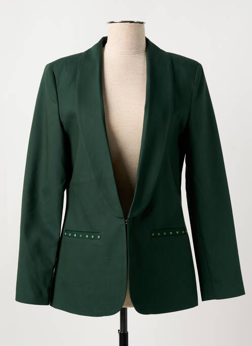 Blazer col châle vert FREEMAN T.PORTER femme