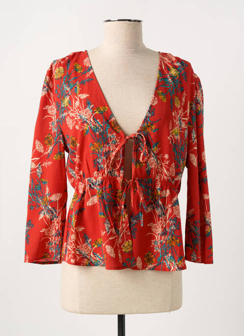 Veste casual coupe cintrée rouge FREEMAN T.PORTER femme