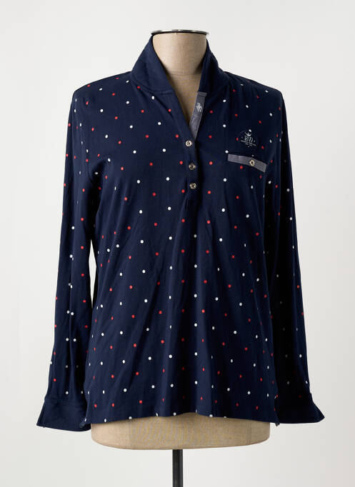 Polo bleu BLACK WELLIS pour femme