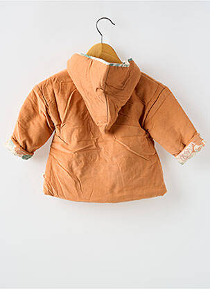 Manteau court a capuche orange MOULIN ROTY enfant