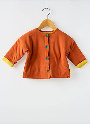 Veste casual col rond orange MOULIN ROTY enfant