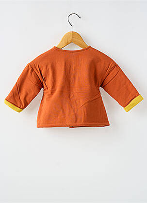 Veste casual col rond orange MOULIN ROTY enfant