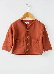 Gilet manches longues marron MOULIN ROTY pour enfant seconde vue