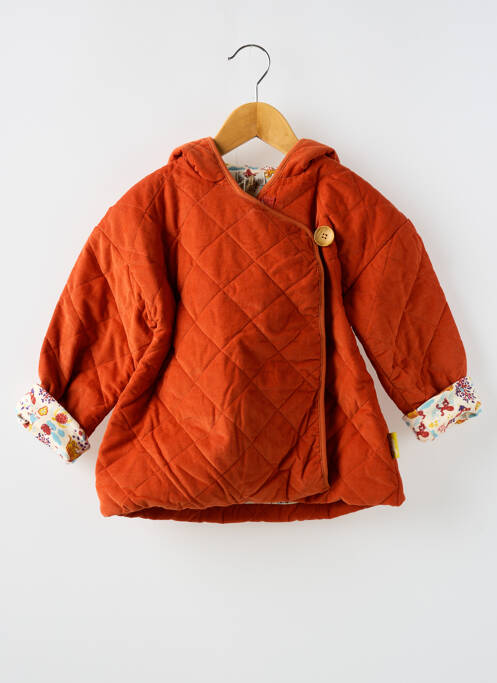 Manteau court orange MOULIN ROTY pour fille
