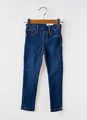 Jeans coupe slim stretch taille ajustable bleu MAYORAL fille