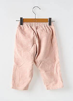 Pantalon droit coupe droite taille élastique rose PETIT BATEAU fille