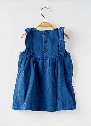 Robe courte sans manche sans manche bleu PETIT BATEAU fille