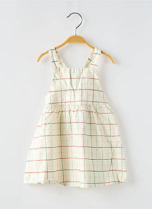 Robe courte sans manche sans manche beige MOULIN ROTY fille