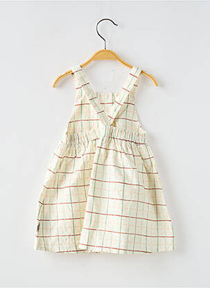 Robe courte sans manche sans manche beige MOULIN ROTY fille