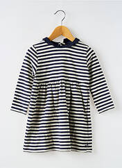 Robe courte bleu PETIT BATEAU pour fille seconde vue