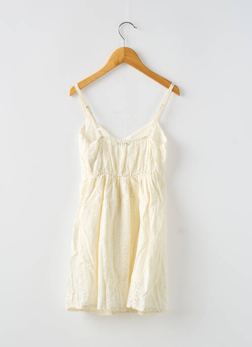 Robe courte doublure fines bretelles blanc MINI MIGNON fille