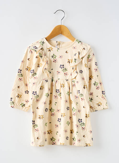 Robe courte beige PETIT BATEAU pour fille