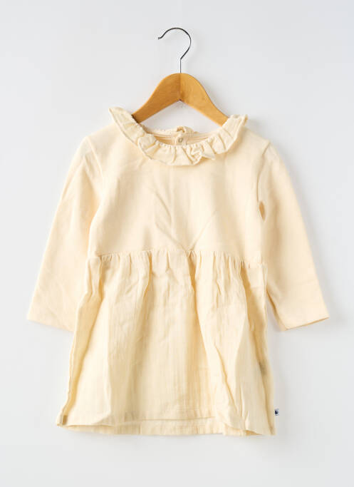 Robe courte beige PETIT BATEAU pour fille
