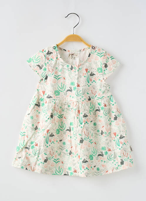 Robe courte blanc MOULIN ROTY pour fille