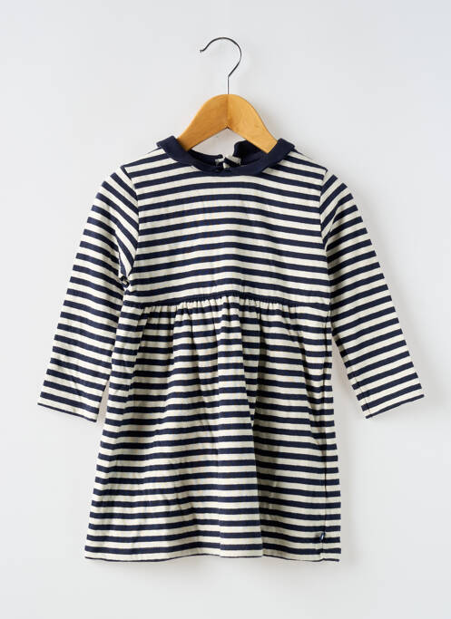 Robe courte bleu PETIT BATEAU pour fille