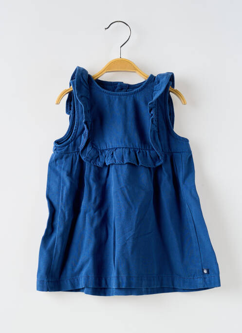 Robe courte bleu PETIT BATEAU pour fille
