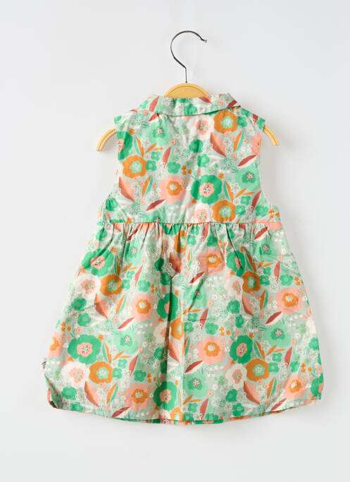 Robe courte vert MOULIN ROTY pour fille