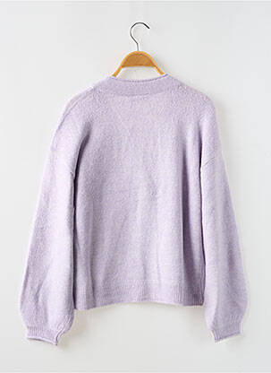 Gilet manches longues col v violet NAME IT fille