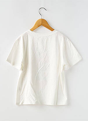 T-shirt coupe droite manches courtes blanc LYLA ROSE fille