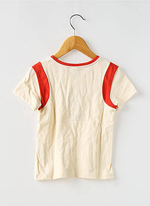 T-shirt coupe droite manches courtes beige PETIT BATEAU fille