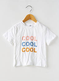 T-shirt coupe droite manches courtes blanc PM MERE & FILLE fille