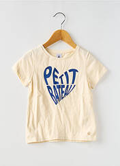 T-shirt beige PETIT BATEAU pour fille seconde vue