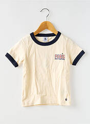 T-shirt beige PETIT BATEAU pour garçon seconde vue