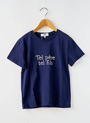 T-shirt bleu PM MERE & FILLE pour garçon