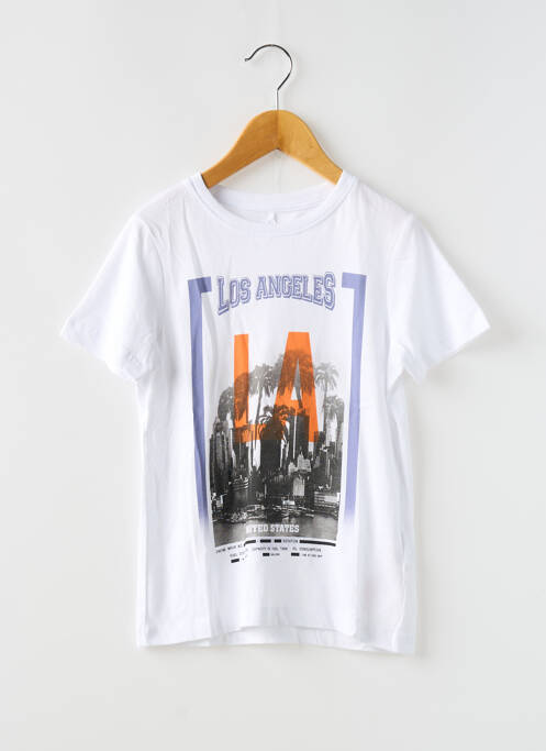 T-shirt sérigraphie floquée manches courtes blanc NAME IT garcon