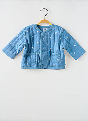 Veste casual col rond bleu PETIT BATEAU fille