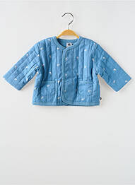 Veste casual col rond bleu PETIT BATEAU fille